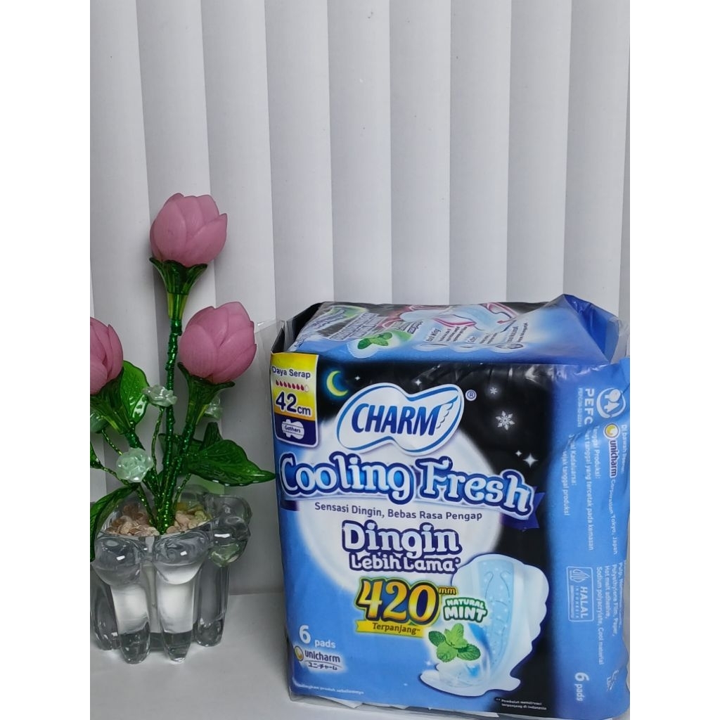 CHARM PEMBALUT COOLING FRESH NIGHT 42CM WING