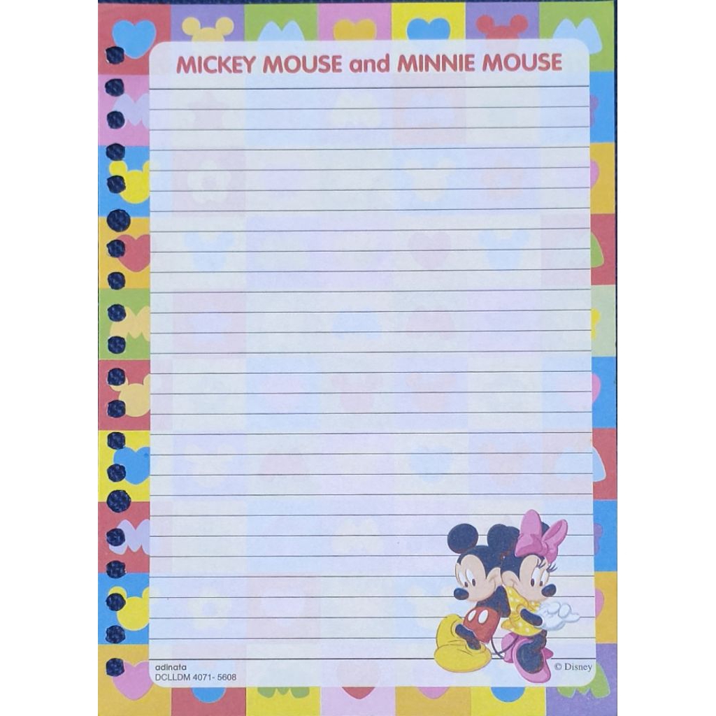 (Harga perlembar/ satuan) Kertas binder file A5 Adinata series lama edisi Disney/ file jadul