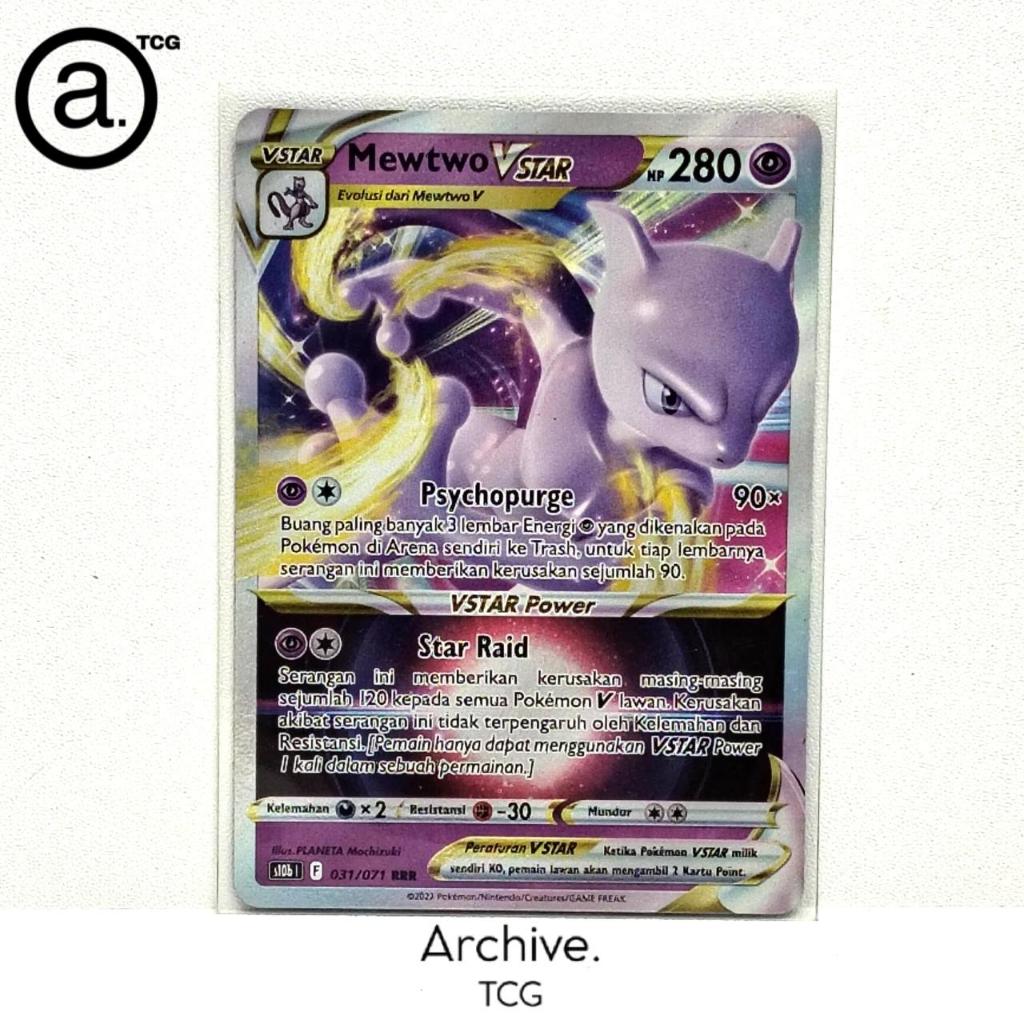 Mewtwo Vstar (031/071) Pokemon Indonesia ~ Pokemon GO S10B
