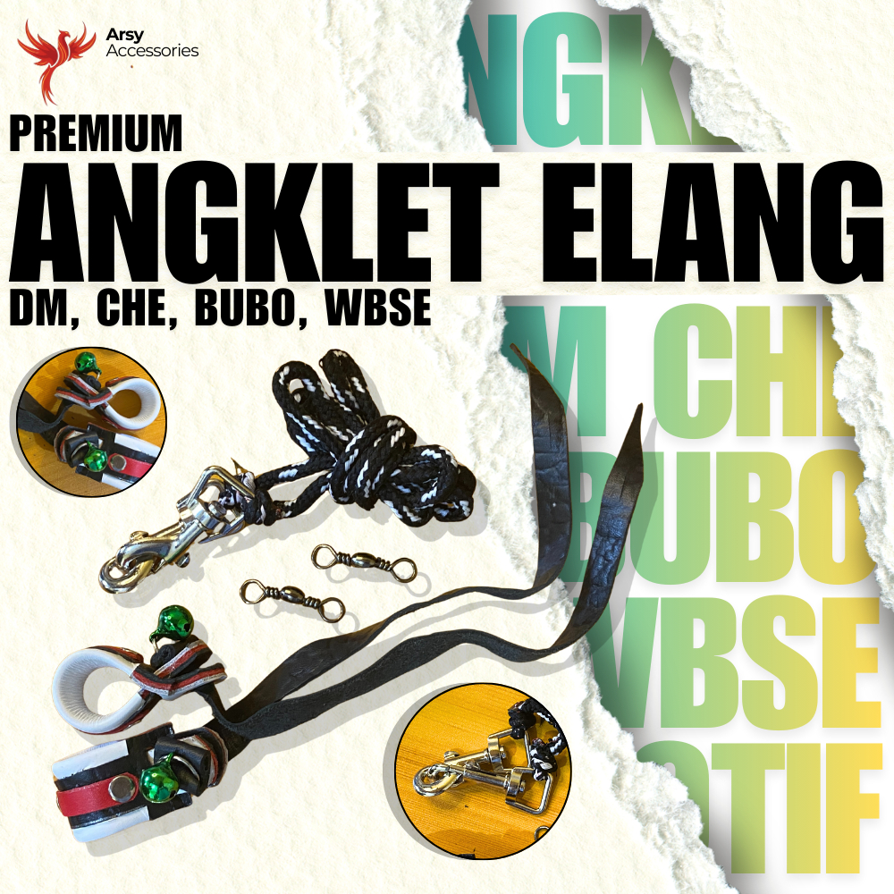 Angklet elang & burung hantu Motif 3LAPIS che dm/lm/wbse /bubo/elang jawa