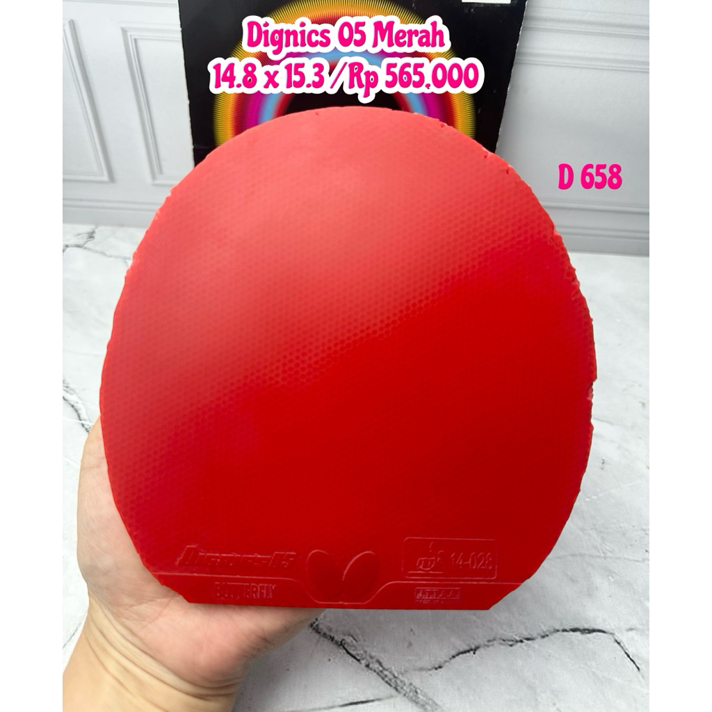SECOND KARET TENIS MEJA PINGPONG DIGNICS 05 MERAH ORIGINAL MARKET JAPAN