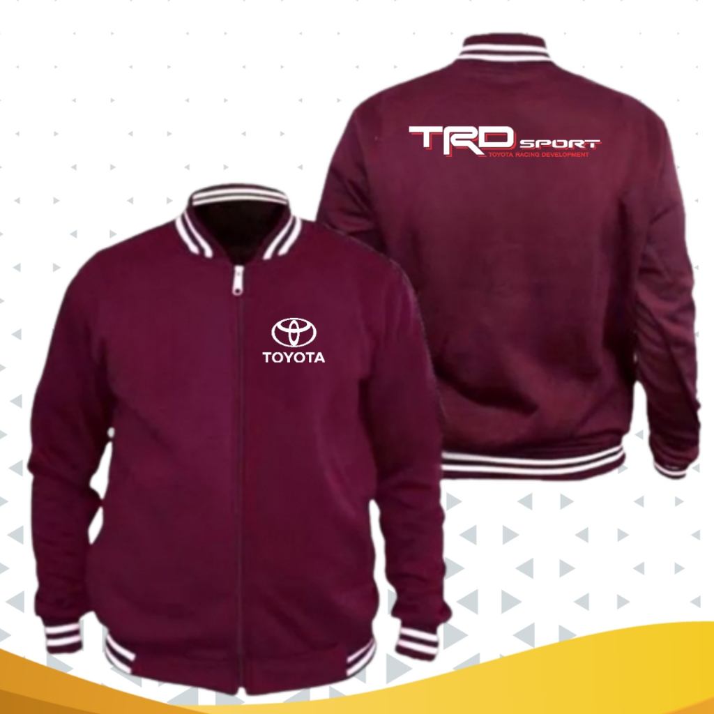 Jaket Toyota TRD Sport 2 Jaket Varsity Custom Sablon