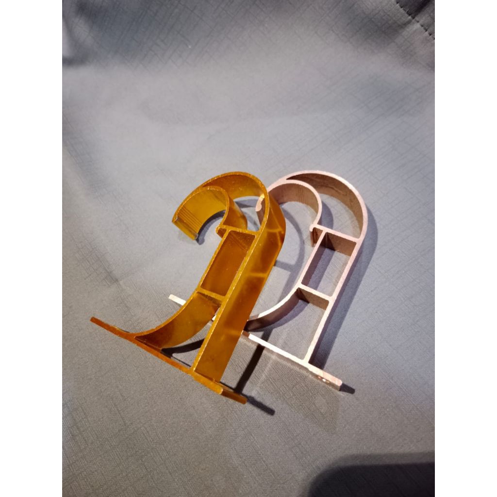 Satu Set Bracket Rollet Plafon Untuk Gorden Jendela