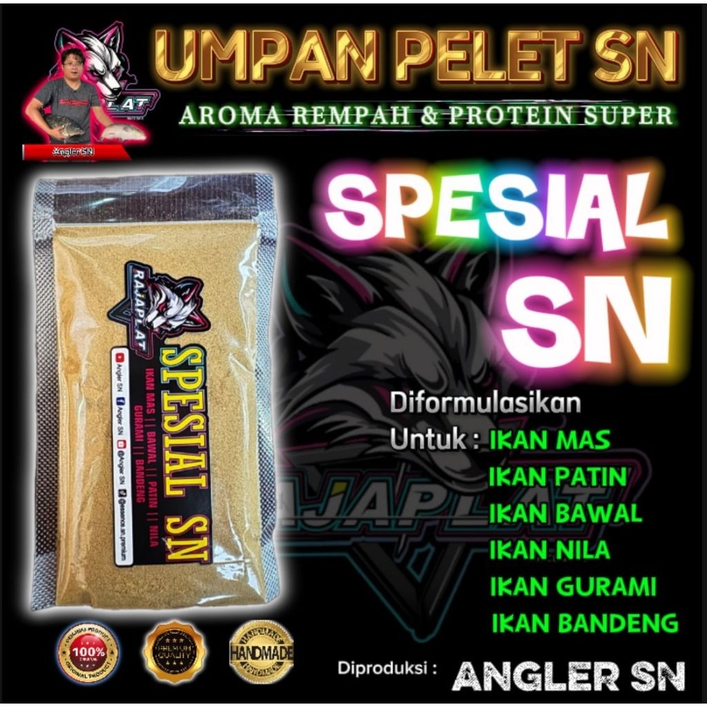Grosir pelet spesial SN untuk segala jenis ikan air tawar. pelet super protein, pelet ikan air tawar