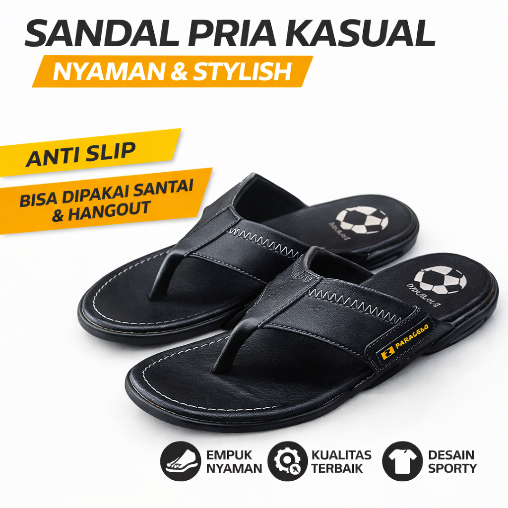 Bisa COD SANDAL PAKALOLO PRIA N2321/SANDAL ASLI KULIT ORIGINAL100% Sandal Jepit  PAKALOLO