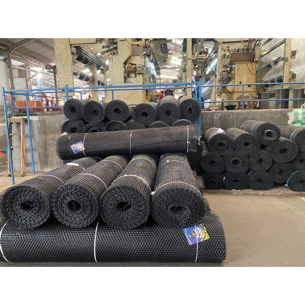 Kawat Ram Plastik HDPE Multifungsi (1 Rol ) Tebal 2.5 mm | Lebar 125cm | Lubang 2cm | Anti Karat | P