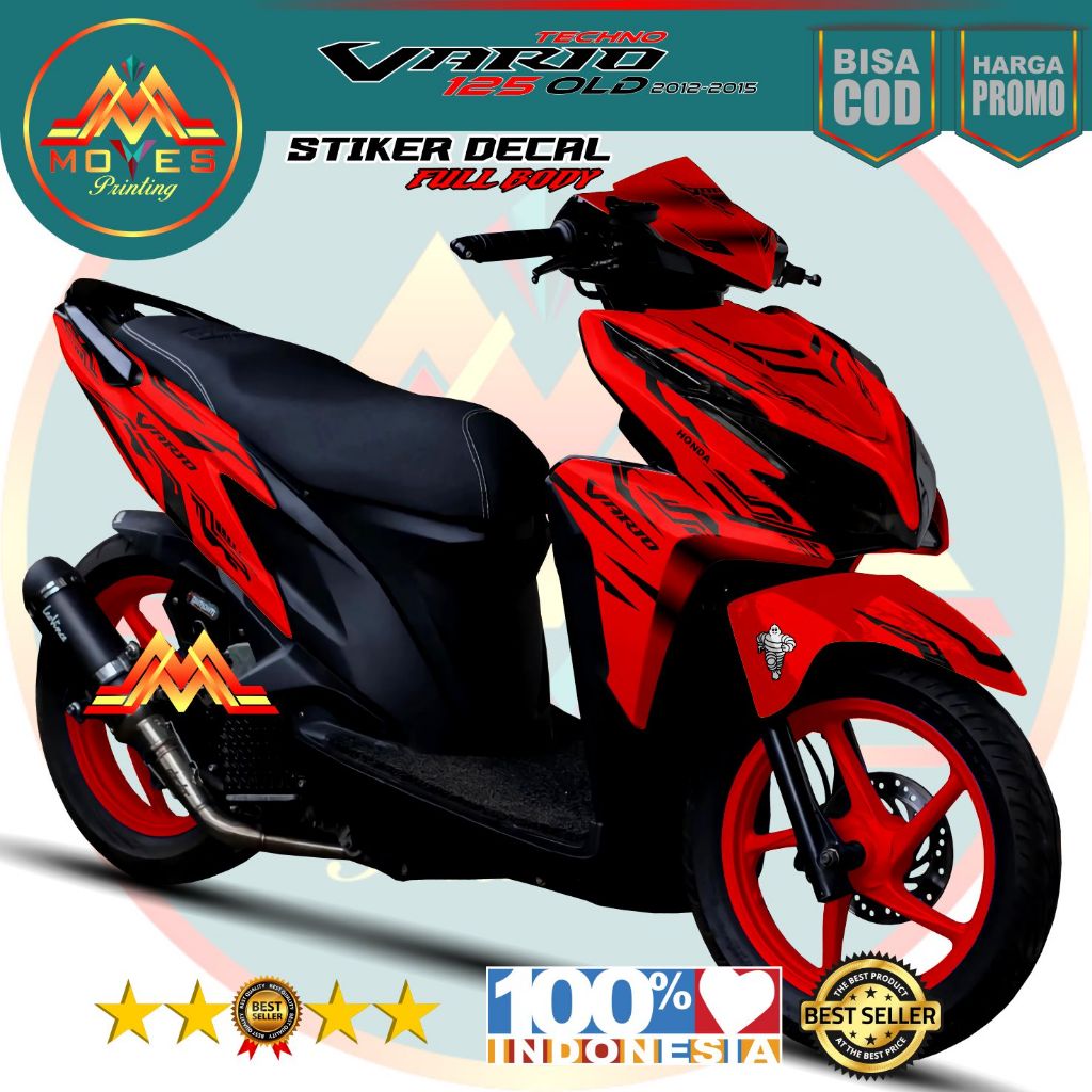 Decal Stiker Vario Old 125 Fullbody - stiker vario 125 old desain terbaru simple
