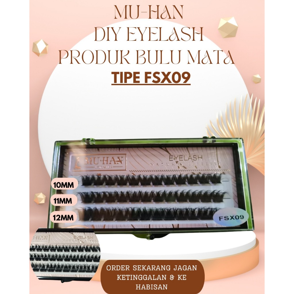 DIY EYELASH Bulu Mata Palsu Eyelash Extension Mandiri/Bulu Mata Korea/Bulu Mata Premium/ DIY Eyelash