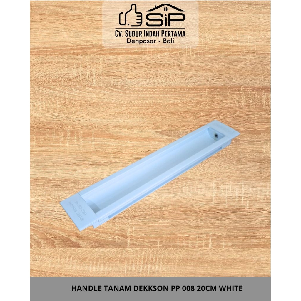 HANDLE TANAM DEKKSON PP 008 20CM WHITE/HANDLE UNTUK PINTU GESER