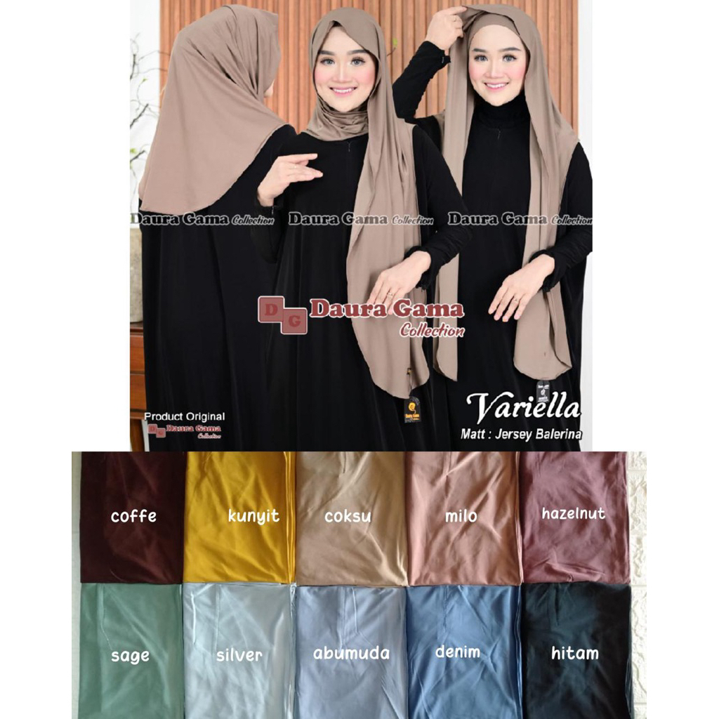 Jilbab Pasmina Variella By Daura Gama