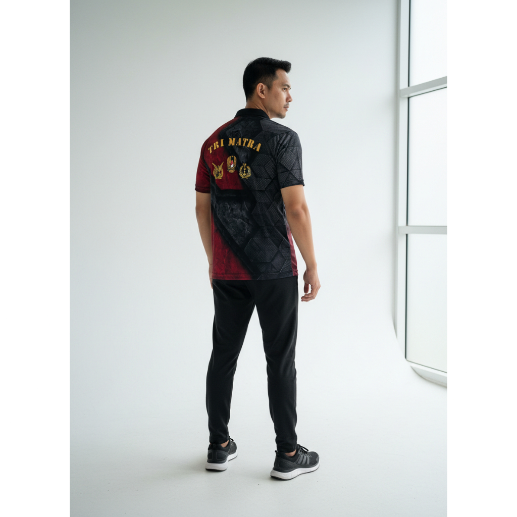 Kaos Jersey Dryfit Berkerah Tri Matra TNI AD Terbaru