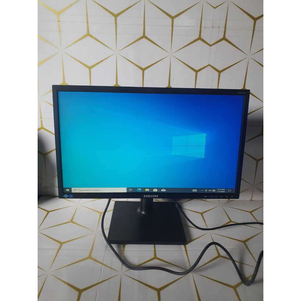 monitor bekas monitor samsung 24 inchi wide lengkap kabel