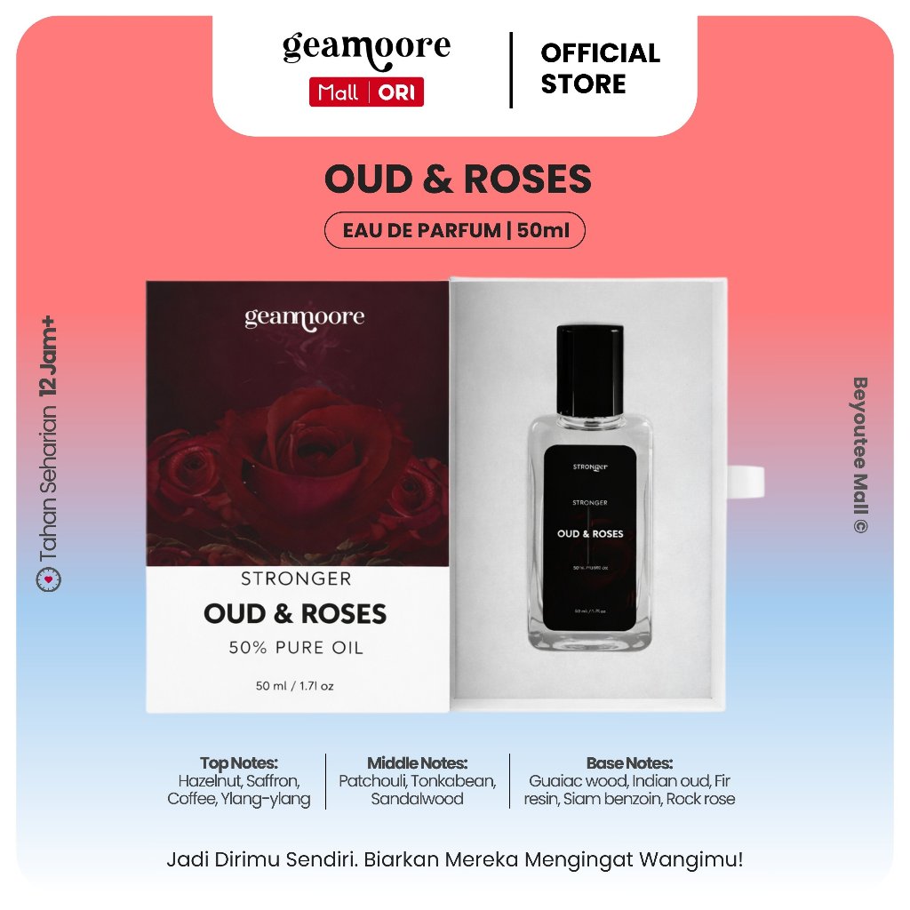 Geamoore Oud & Roses Eau De Parfum 50ml