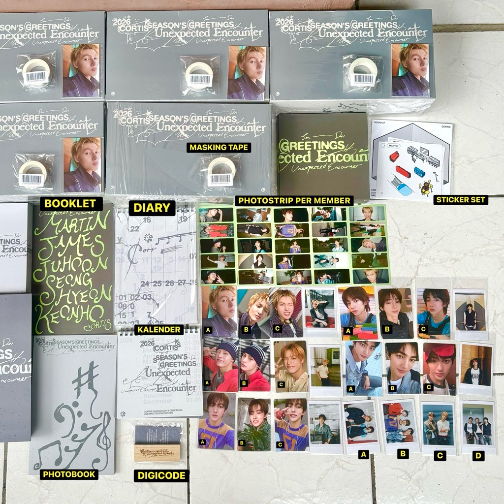 SEASON GREETING CORTIS PHOTOCARD PC CORTIS MARTIN JAMES JUHOON SEONGHYEON KEONHO KALENDER PHOTOBOOK 