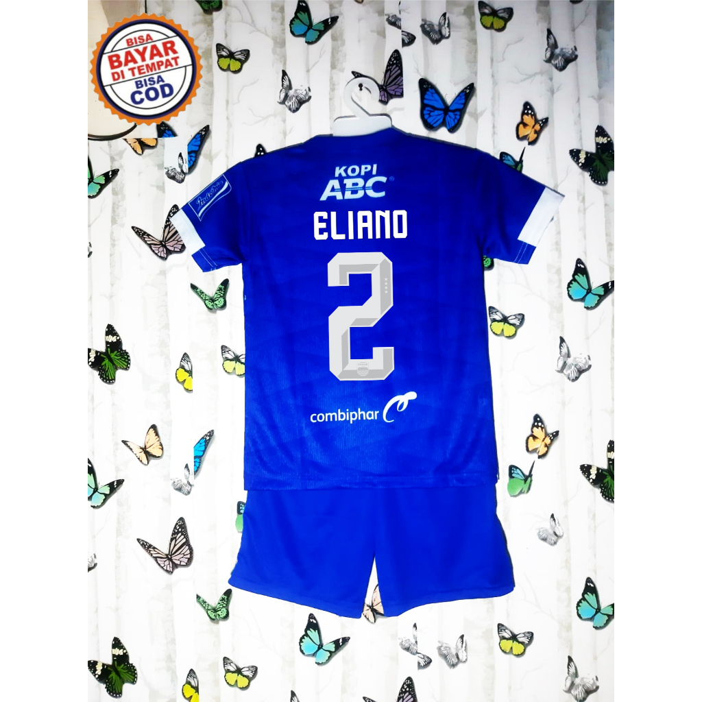 SETELAN  Eliano Reijnders ANAK LAKI LAKI | Jersey Persib ACL Home Away | Jersey Baju Bola Persib MAU