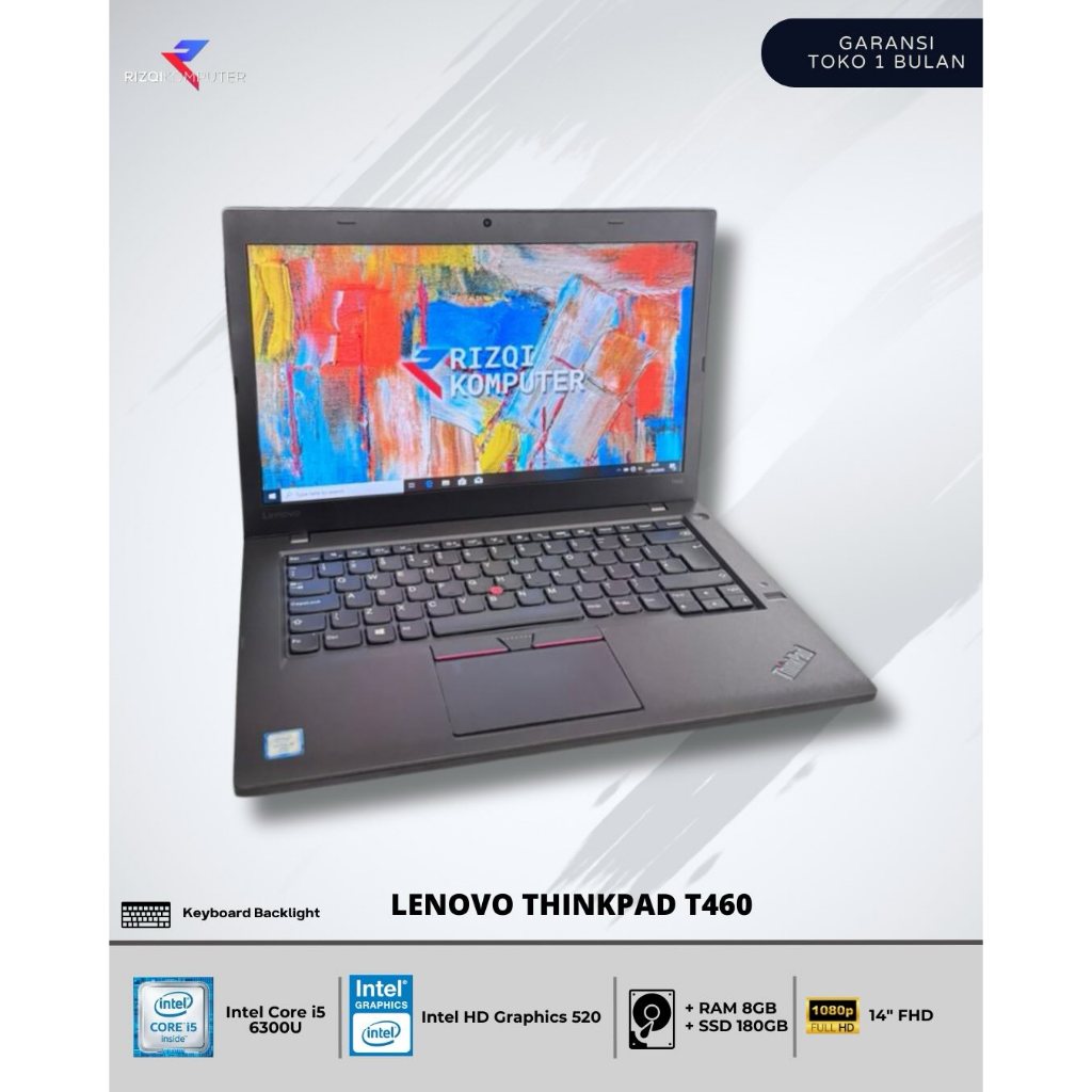 Lenovo Thinkpad T460 Intel Core i5-6300U Ram 8GB SSD 180GB sbaya