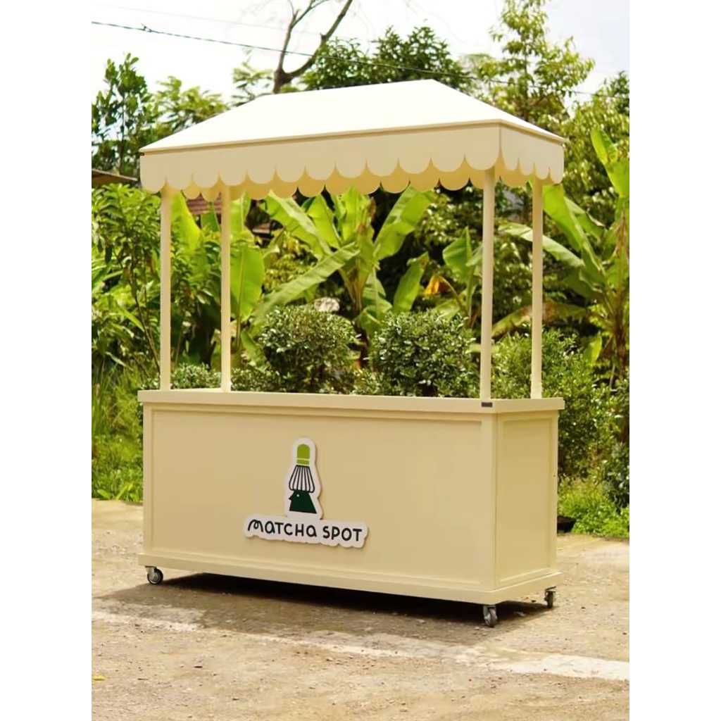 gerobak booth matcha booth minuman booth custom