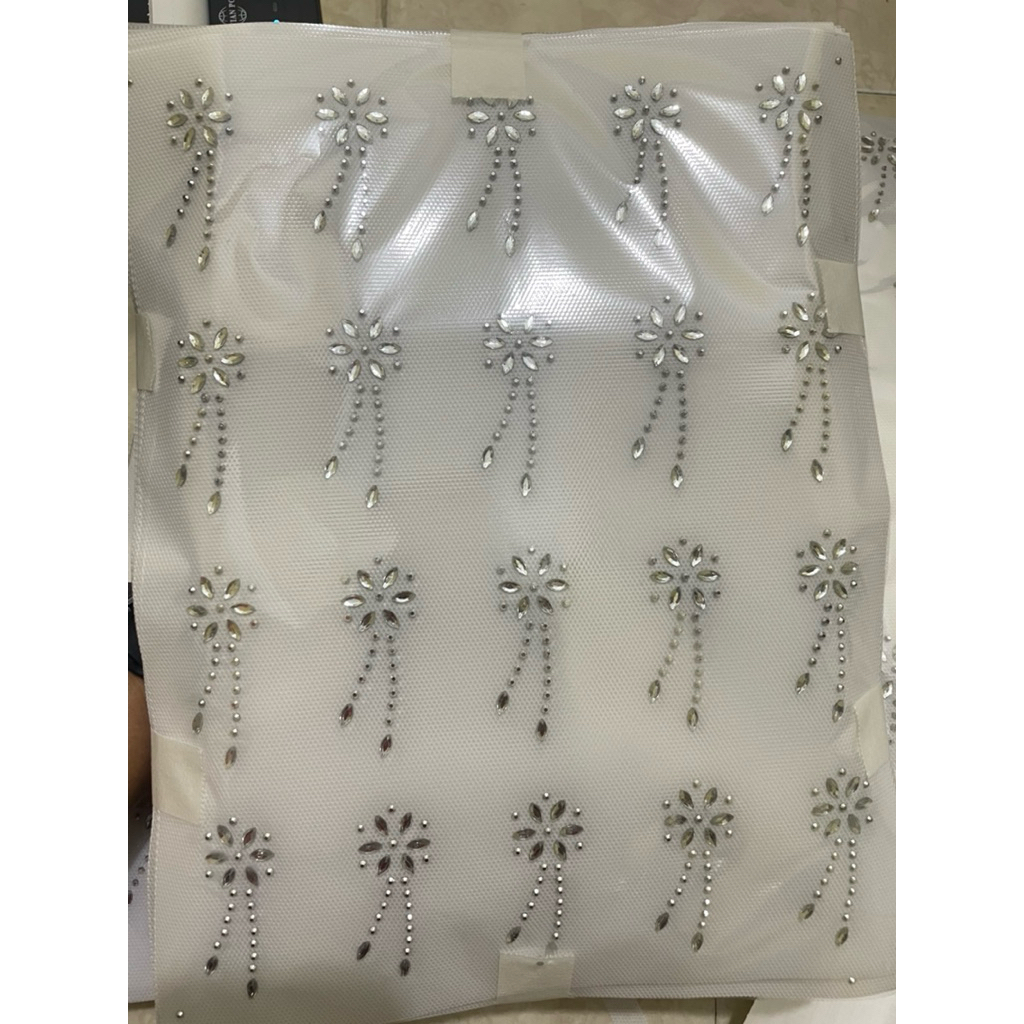 PAYET MOTE PRESS GOSOK MOTIF BUNGA BUAT DI TEMPEL HIJAB DAN BAJU MUSLIM