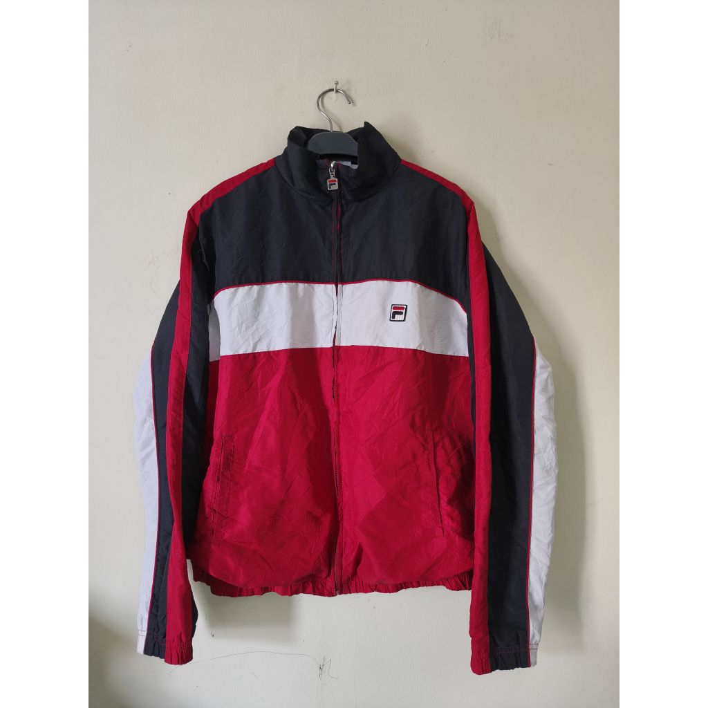 jaket fila windbreaker colorblok vintage original