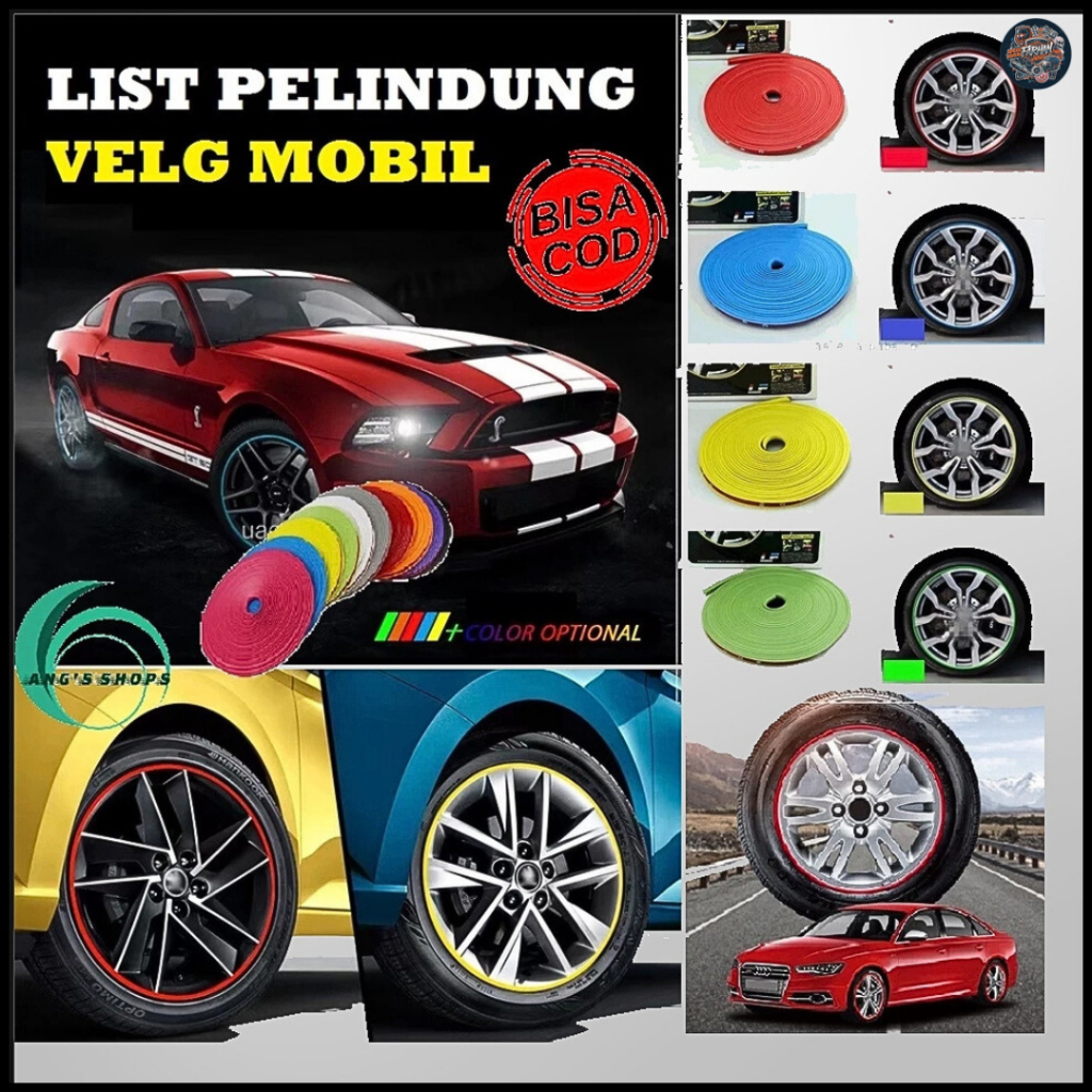 Sticker Stiker List Velg Roll Gulung Motor Mobil variasi Stiker Vlag Motor Warna  UNGU