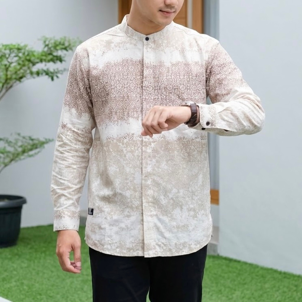 Kemko/kemeja Koko N54/Erkape Lengan panjang Pria