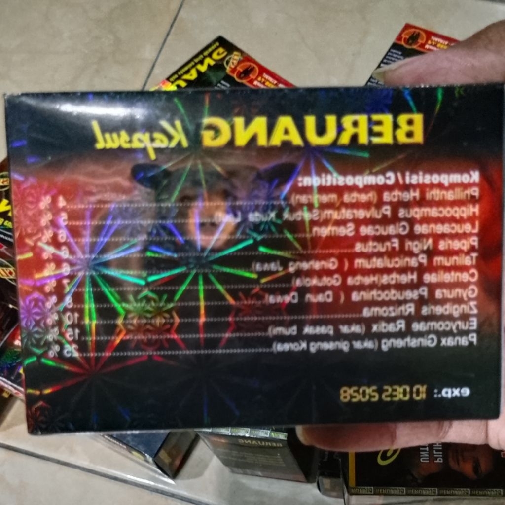 Cod Hiasan Cetak gambar kapsul Cap Beruang original produk