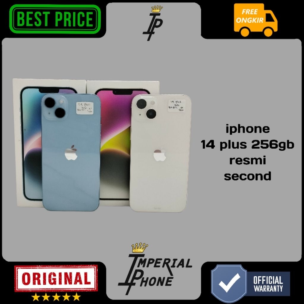 iphone 14 plus 256GB second resmi