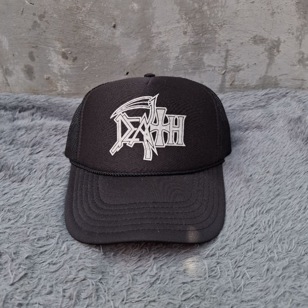 topi band metal DEATH original merch otto cap