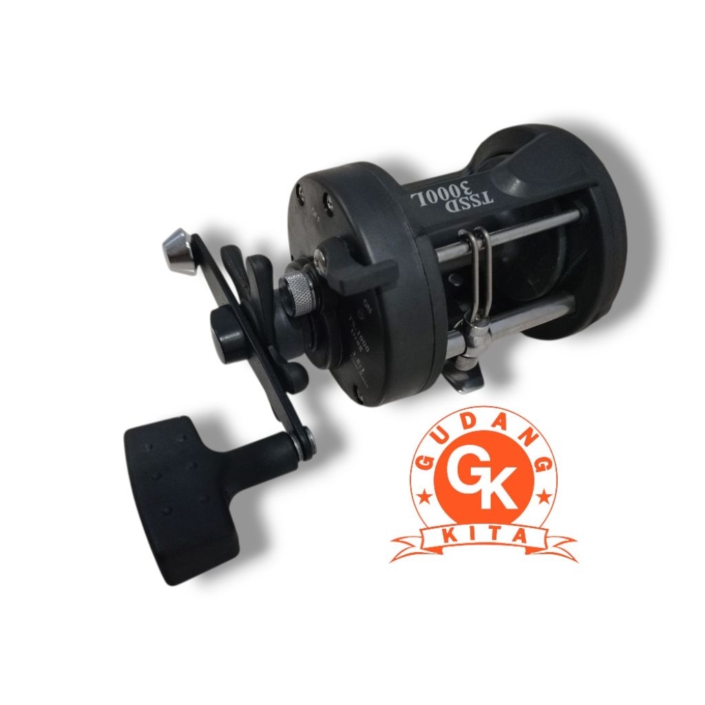 SOUGAYILANG CASTING MEMANCING REEL TSSD 3000L TANGAN KANAN HITAM DOOP