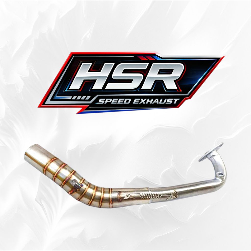 Leheran Knalpot Standar Racing Full Stainless | 38mm Pipa ke Head 28mm | HSR Speed Exhaust | PNP unt