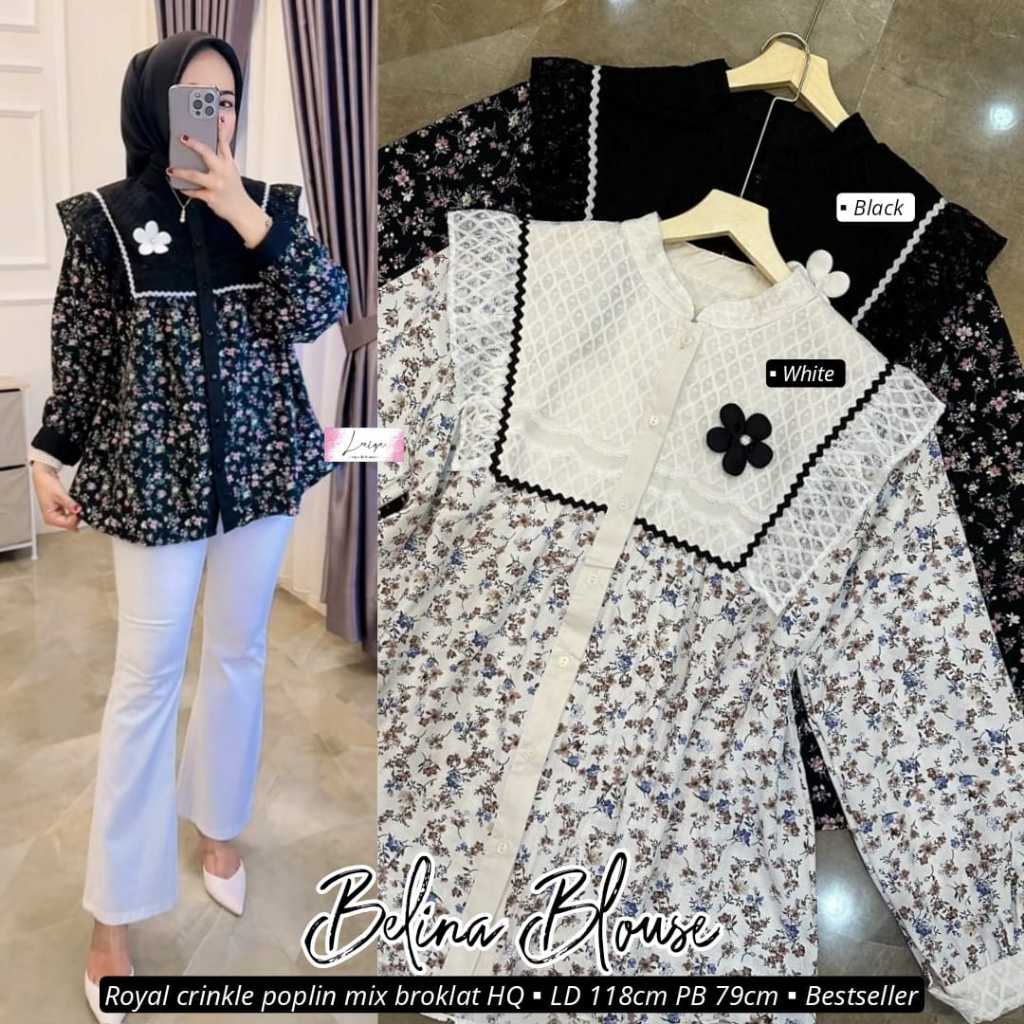 Pakaian Wanita HQ BELINA BLOUSE From LAIqA FASHION STORE