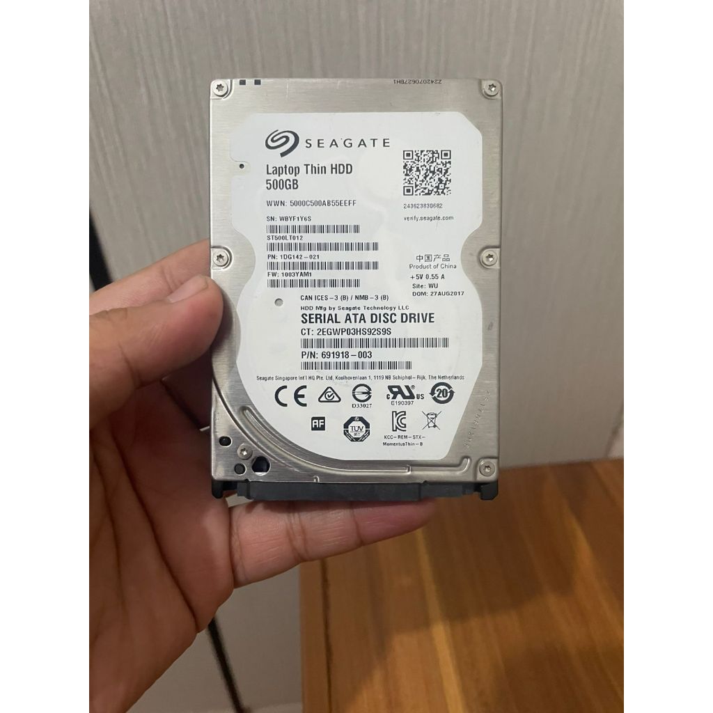 HDD Laptop Thin Seagate 500gb Hardisk