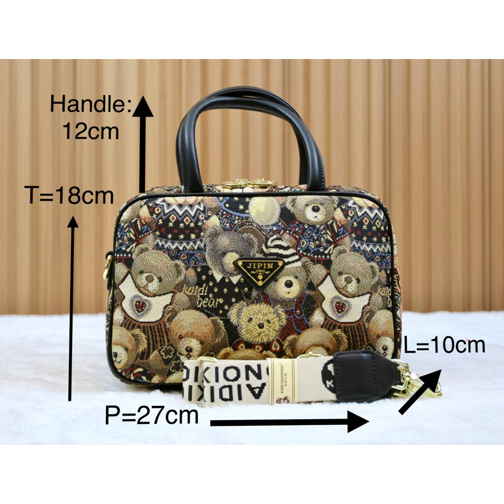 Amoure Square Bear/tas 2026/tas modern/tas selempang/tas jinjing/tas kerja/cute bag/tas terbaru/tas 