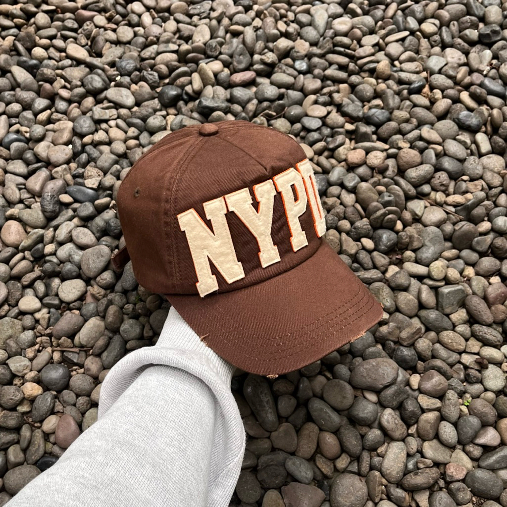 TOPI / HAT NYPD BLOCKHEAD EMBROIDERY BRWN