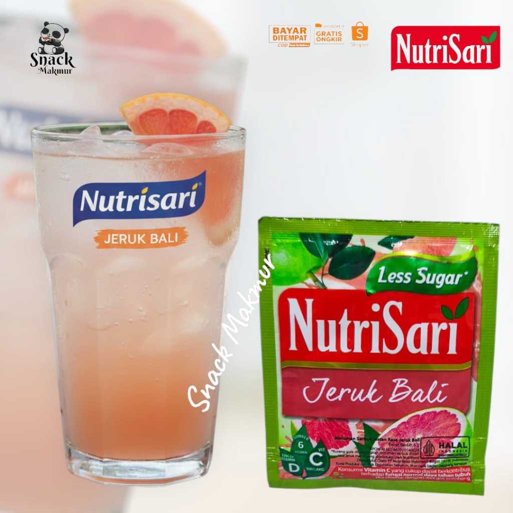 NUTRISARI MINUMAN ES SEGAR RASA JERUK BALI ( VITAMIN C ) 1 RENCENG 10 PCS