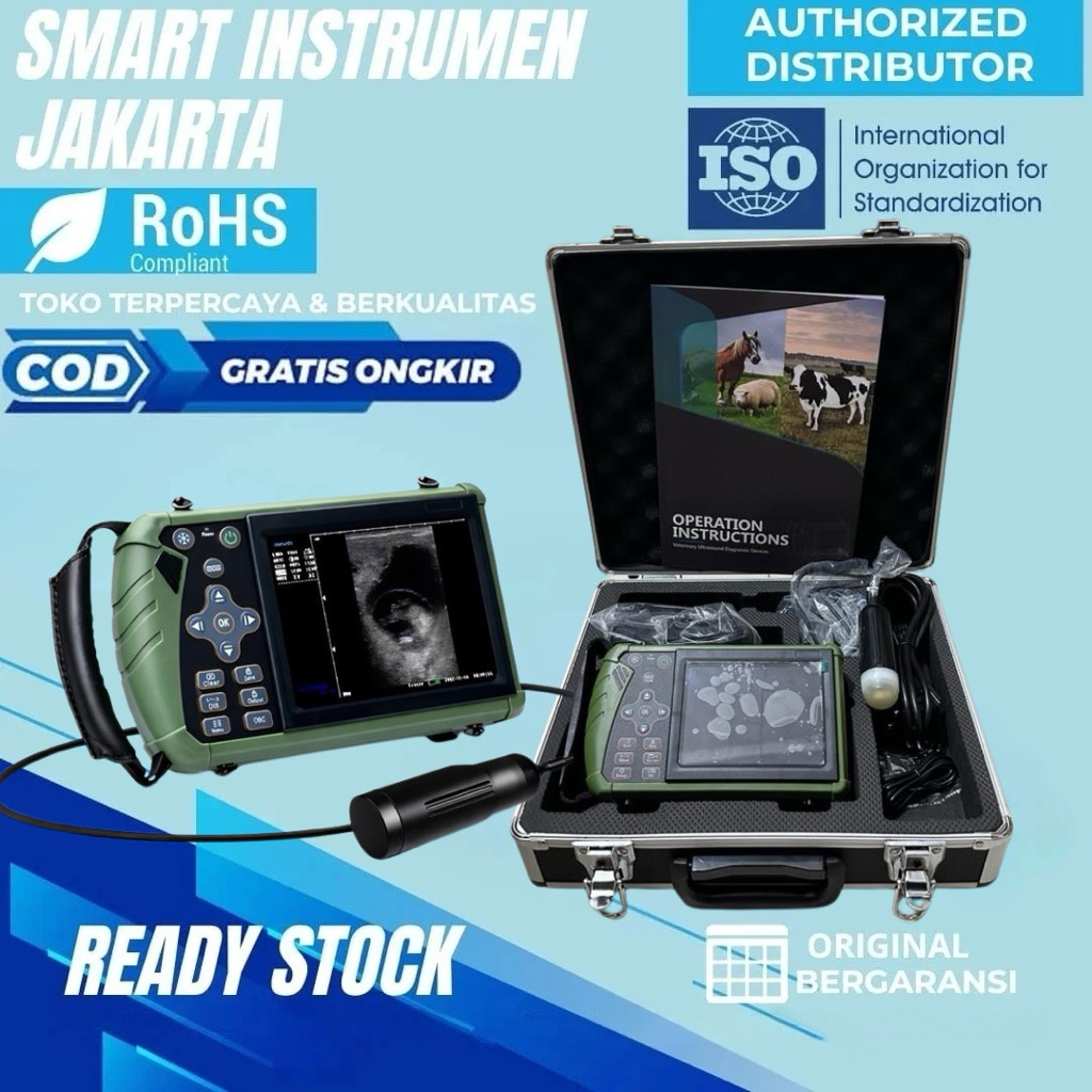Portable Veterinary Ultrasound Scanner | USG Hewan Portable untuk Klinik & Peternakan | Alat USG Hew