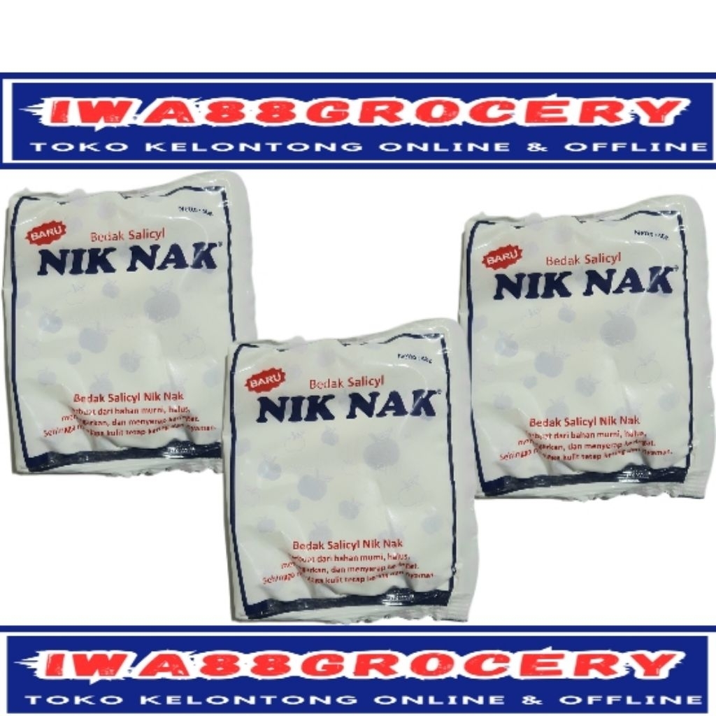 (min.beli 3) nik nak bedak biang keringat salicyl 40gr sachet