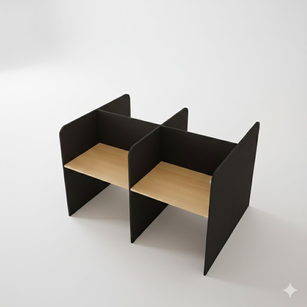 Meja Kantor Partisi Sekat  2 4 6 8 10 orang | Meja Baca Kubikal Workstation Office furniture