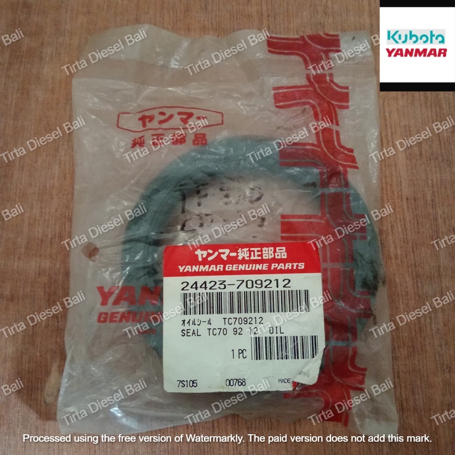 YANMAR SEAL OIL CRANKSHAFT SIL OLI KRUK AS TF 300 24423-709212 ORIGINAL