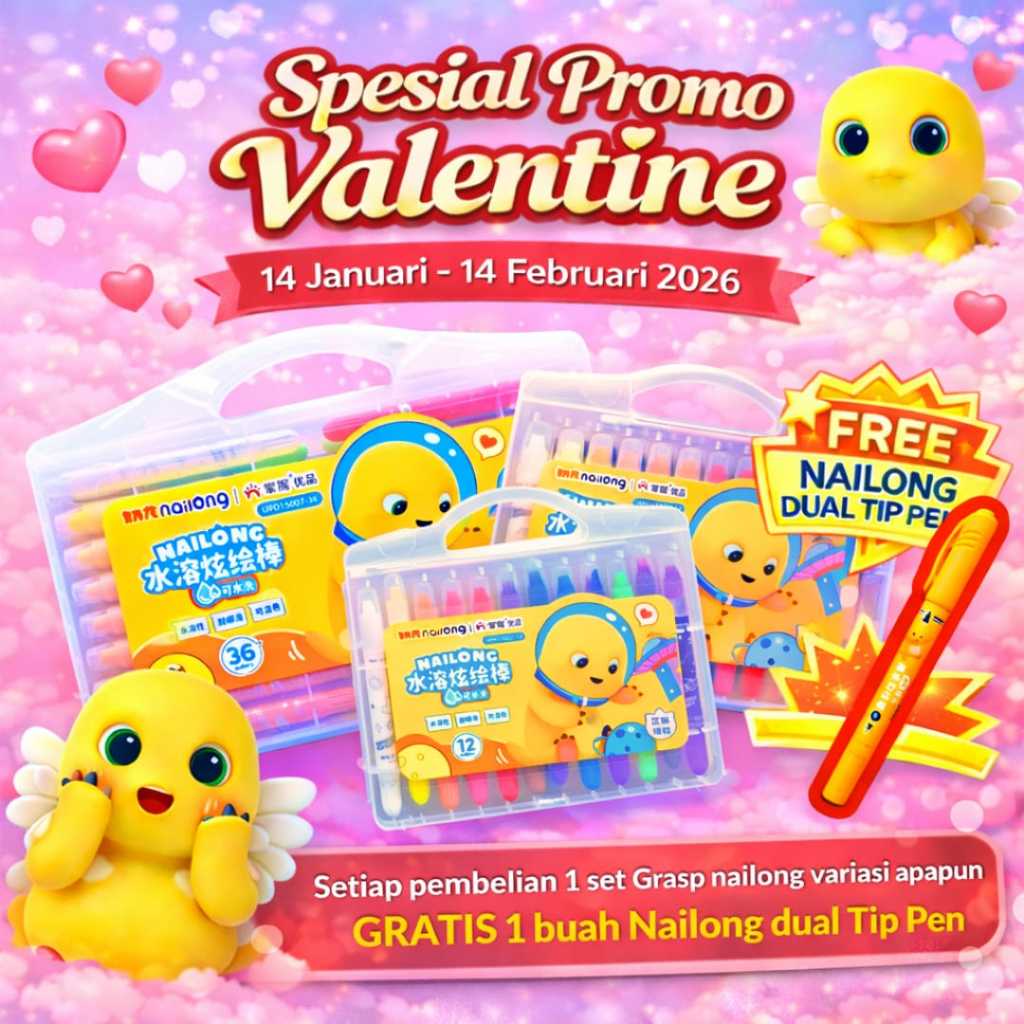 Grasp X Nailong Best Silky Crayon MATA SEDANG Krayon Terbaik Limited Edition ORIGINAL 100%