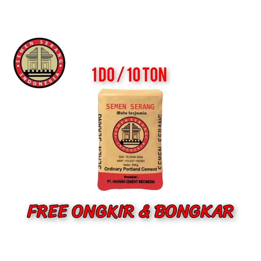 Semen Serang 1 DO isi 10 ton, Free ongkri & bongkar