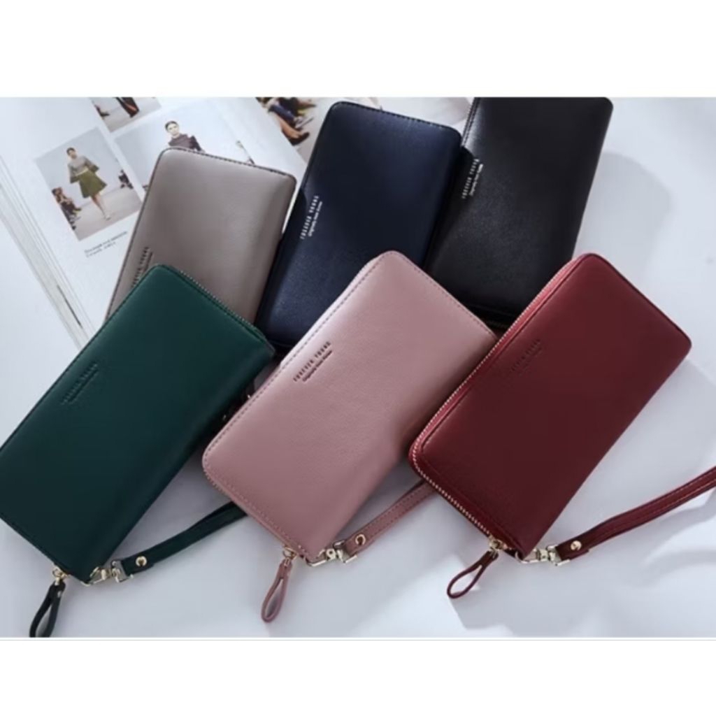 Dompet Kartu Wanita Dompet Panjang Dompet Import Dompet plus Tali