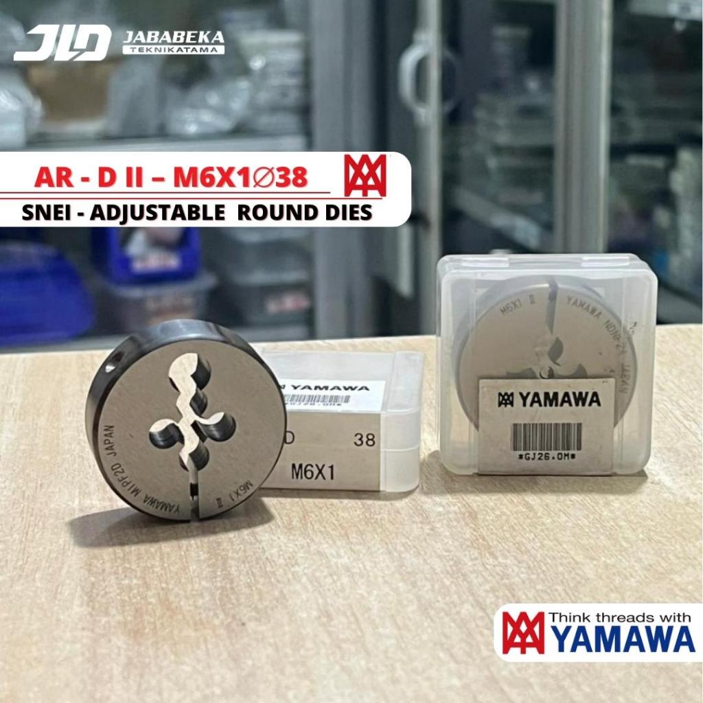Yamawa Snei M6X1 II - 38 Round Dies Drat Ulir Baut M6X1 II - 38 MM Kode Produk GJ26.0M Yamawa Japan 