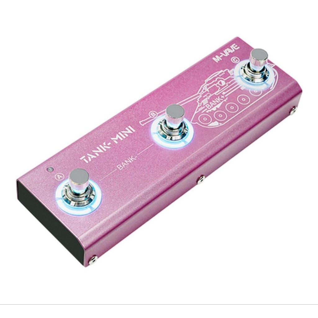 M-VAVE TANK MINI PINK MULTI EFFECT GITAR DAN BASS PEDAL