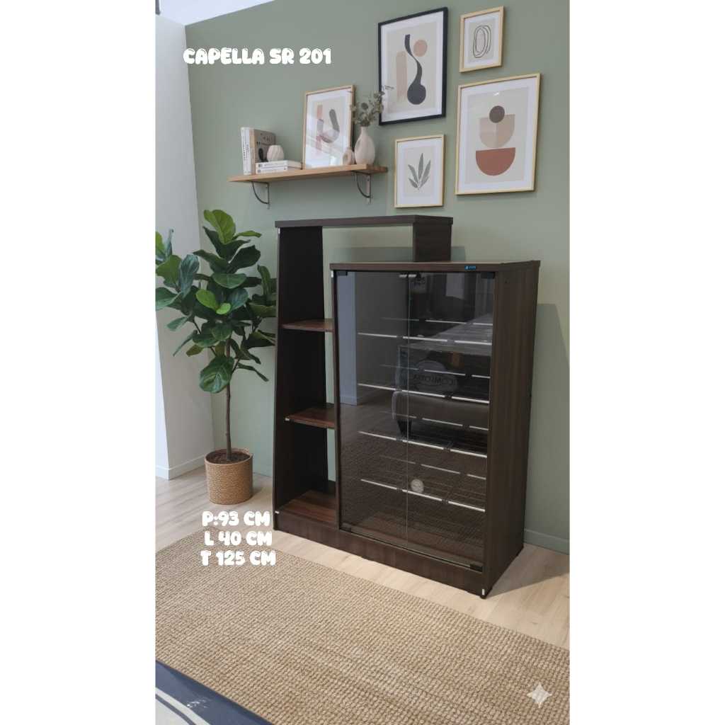 RAK SEPATU SANDAL CAPELLA SR 201 RAK SEPATU DAN SENDAL SANDAL MURAH MINIMALIS PONTIANAK