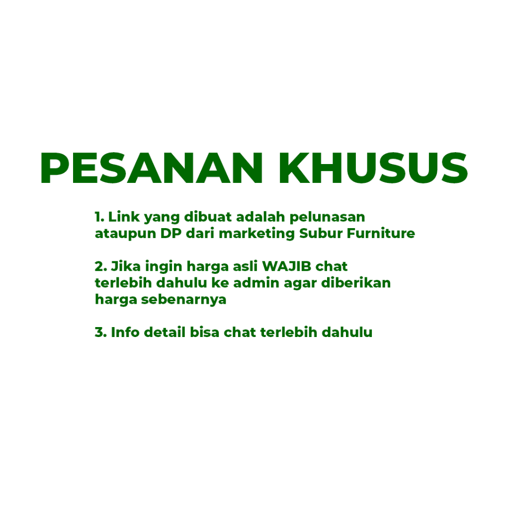 Pesanan Khusus Kursi Ergotec