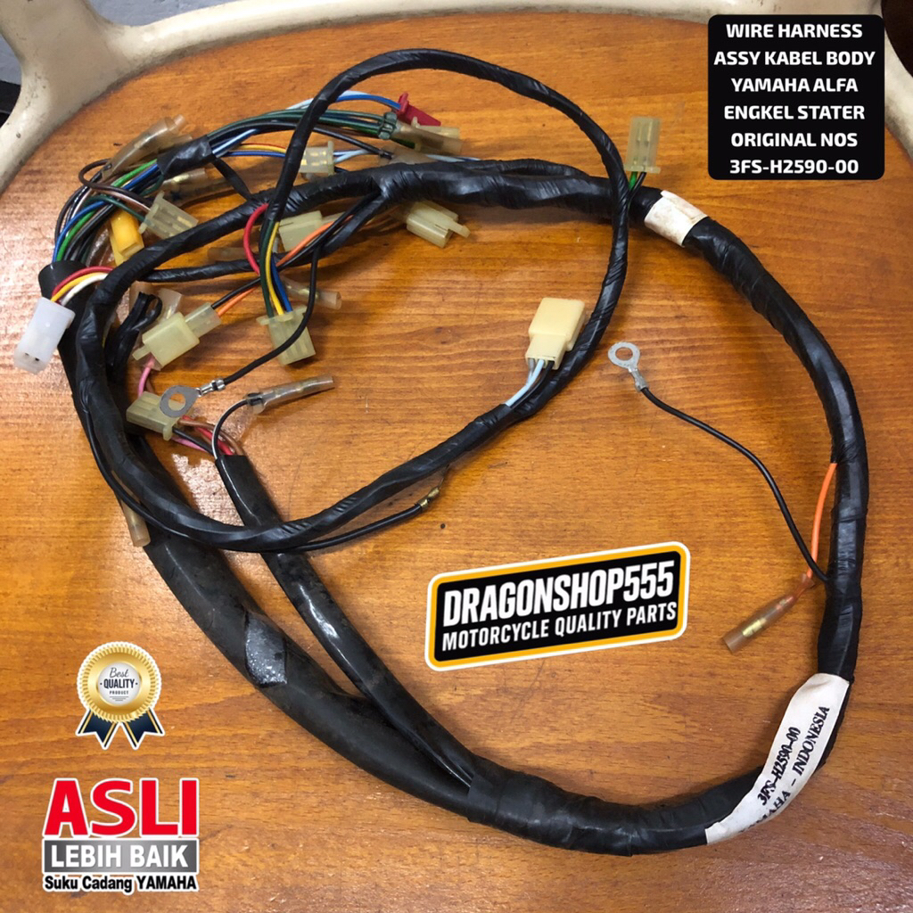 WIRE HARNESS ASSY KABEL BODY YAMAHA ALFA ENGKEL STATER ORIGINAL NOS 3FS-H2590-00