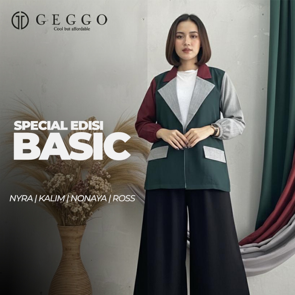 GEGGO OFFICIAL - SPECIAL BASIC Atasan Wanita Celana Dan Tunik