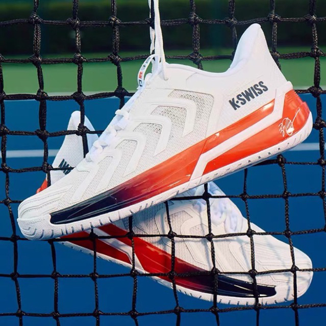 Sepatu Tennis Tenis K Swiss Ultrashot 4 White Red Zhang Shg Ltd Original