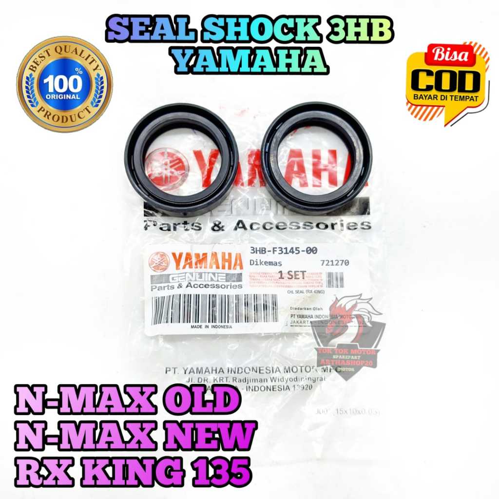 Sil shock depan 3HB asli original motor Yamaha Nmax Old Lama , N max New Connected , Rx King 135 , R
